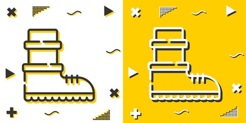 boots line icon. Simple outline style.boots linear sign. Vector illustration isolated on white background. Editable stroke EPS 10