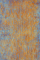 Closeup of old rusty metal plate