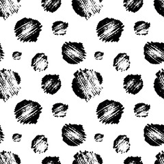 Fototapeta premium Vector Seamless Hand Drawn Scribble Pattern. Minimal Artistic Sketch Endless Print.