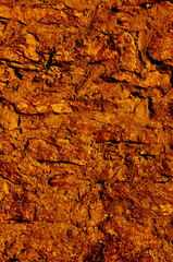 Old stonewall in rust color