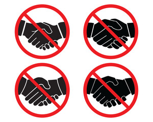 Prohibited signs, business handshakes, contract and agreement