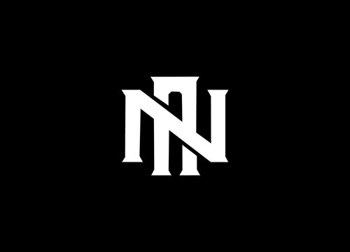 Alphabet letter icon logo NA