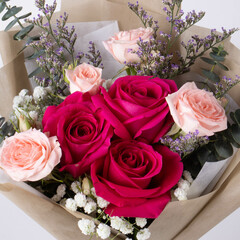 Bouquet of Roses taken in a beautiful light studio