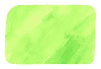 背景素材　水彩のフレーム　緑