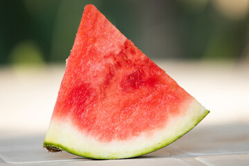 natural watermelon pieces, summer tropical fruit