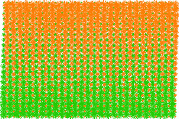 Saffron and dark green color halftone. Background design for 15 August, 26 January. Ideal for Indian Independence day card design  background. Vector illustration EPS 10 File.
