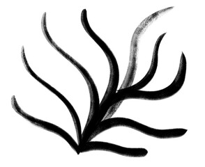 black ink plant line doodle freehand sketch drawing shape form abstrat element