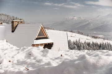 Zima góry Tatry Zakopane