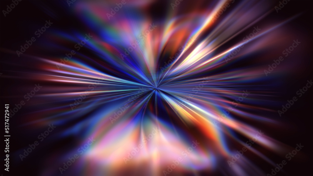 Wall mural abstract prism light texture is dynamic colorful to show a swirl motion background. abstract futuris