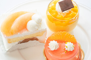 デザート　色んな種類のケーキの壁紙