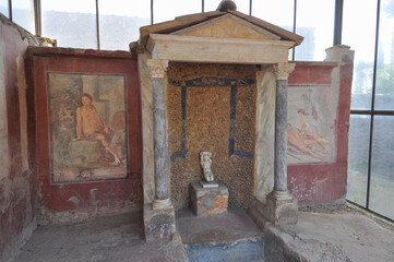 Pompeii archeological site in Pompeii