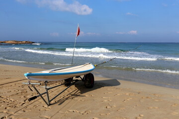 Mediterranean coast in northern Israel