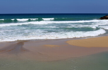 Mediterranean coast in northern Israel