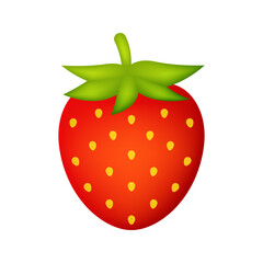 Strawberry isolated on white background