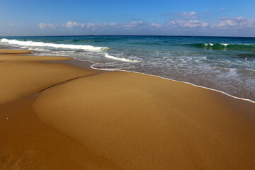 Mediterranean coast in northern Israel
