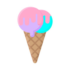 Illustration of Ice Cream Design Icon