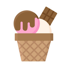 Illustration of Ice Cream Design Icon