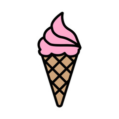 Illustration of Ice Cream Design Icon