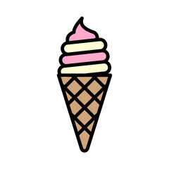Illustration of Ice Cream Design Icon