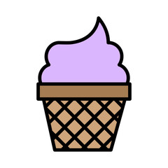 Illustration of Ice Cream Design Icon