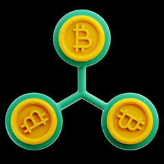 Money finance icon 3d rendering on isolated background