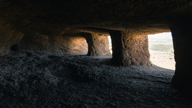 Prehistoric caves located in the Canary Islands