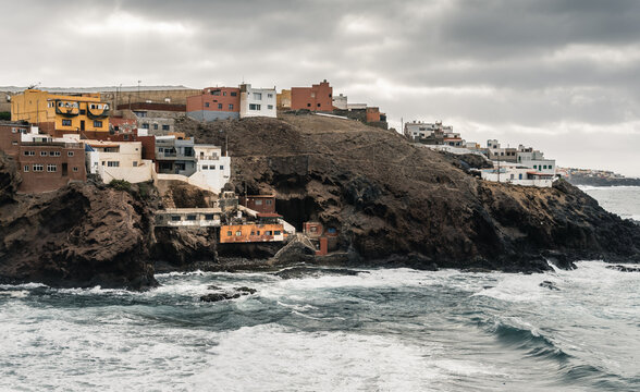 Landscape of the Galdar coast of Gran Canaria