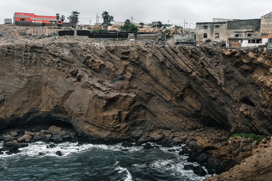 Landscape of the Galdar coast of Gran Canaria