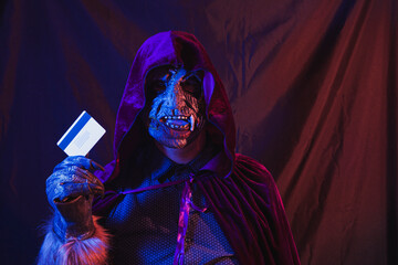 Monster with a credit card