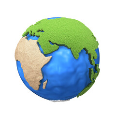 Globe, planet earth, world. 3d illustration.