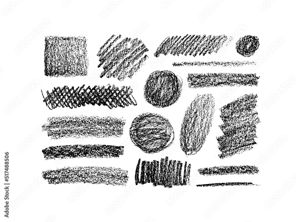 Poster soft charcoal bold smears, wide brush stroke geometric shapes. hand drawn scribble sketch banners, c