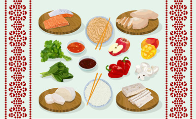 set for cooking