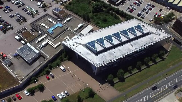 aerial view of Clough road police station. Kingston Upon Hull 