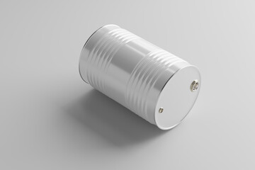 Blank White Metal Drum Barrel 