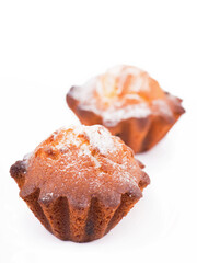 chocolate cupcake isolated on a white background. With clipping path.
