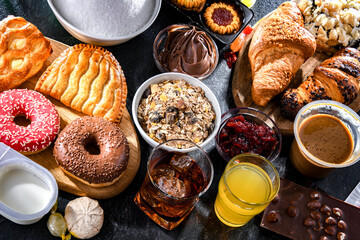 Food products containing a significant amount of sugar