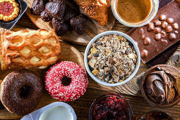 Food products containing a significant amount of sugar