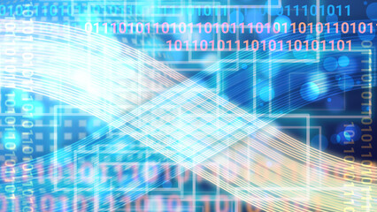 blue digital number background illustration image