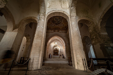 Italy, July 2022: architectural details, at sunset, on the island of San Nicola Isole Tremiti