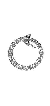 ouroboros, Snake eating its tail, loop