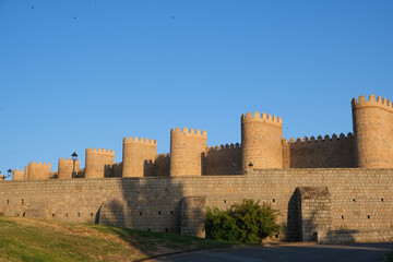 Fototapeta na wymiar Avila Spain Medieval Town Castle Architecture Ancient 