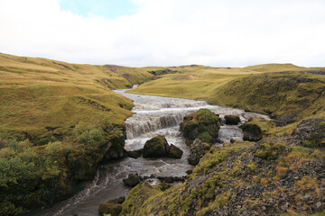 Fototapeta premium Skógafoss - one of the biggest waterfalls in Iceland