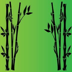 Fototapeta na wymiar Bamboo logo vector icon