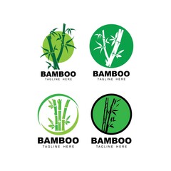 Bamboo logo vector icon