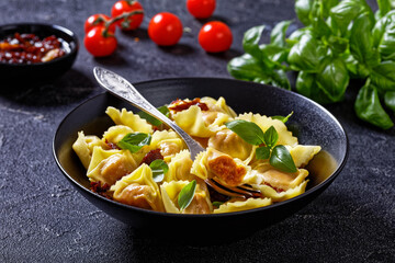 italian Tortelloni stuffed with sun dried tomatoes
