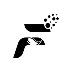 Initial F logo design vector Template. Abstract Letter F logo design