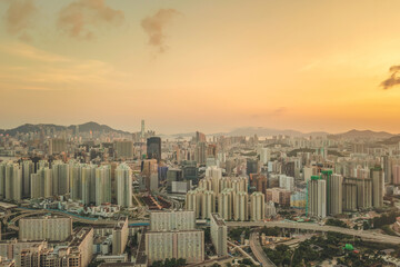  the city scape of the east kowloon 3 May 2022 - obrazy, fototapety, plakaty