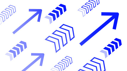 右上に矢印が流れる背景