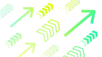 右上に矢印が流れる背景