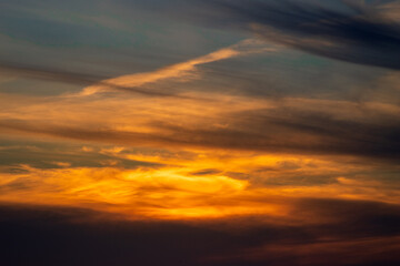 Cloudy sunset 